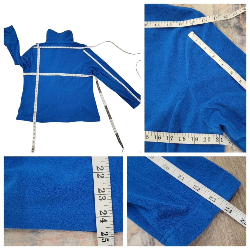 Vintage Northern Reflections Fleece Zip Up Jacket Blue Warm Cozy Women’s L - Picture 14 of 15